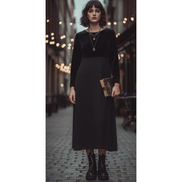 Dressing Clio Dresses & Skirts - Vintage Dressing Clio Velvet Witchy Whimsigoth Dress Size Small